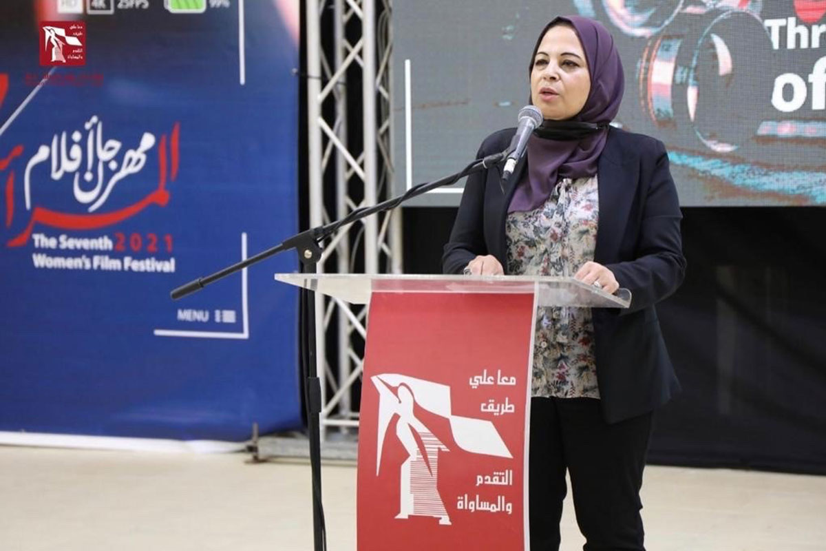 Amal Syam, directrice générale du Women’s Affairs Center. Photo reproduite avec l’aimable autorisation d’Amal Syam.