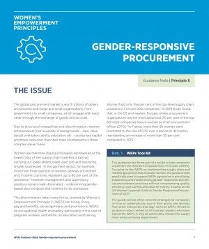 Gender-responsive procurement guidance note