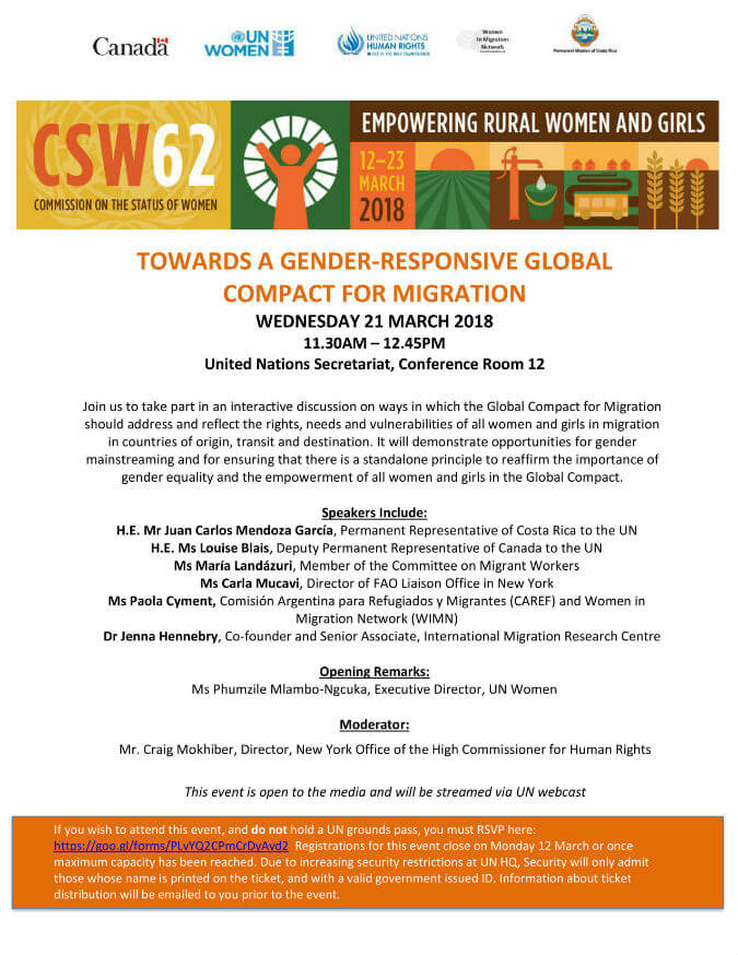 Towards a gender-responsive Global Compact for Migration