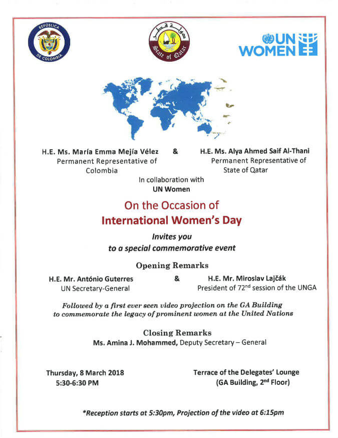 Special commemorative event on the occasion of International Women’s Day