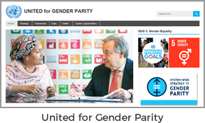 United for Gender Parity website