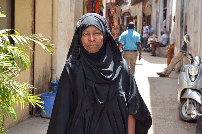Zawadi Mrisho Iddi, 24 years old, running for the Zanzibar House of Representative from the District of Chawaka. Photo: UN Women/Béatrice Frey.