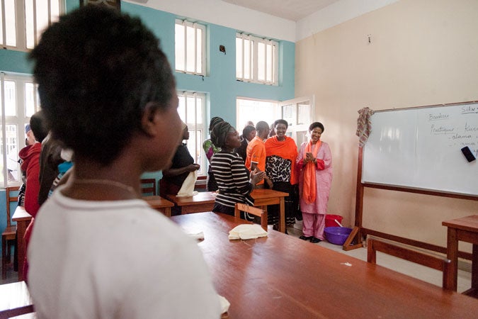 UN Women Executive Director and her delegation visits at training programme at the Panzi Foundation in Bukavu, the Democratic Republic of the Congo on 3 December 2015. Photo: UN Women/Catianne Tijerina