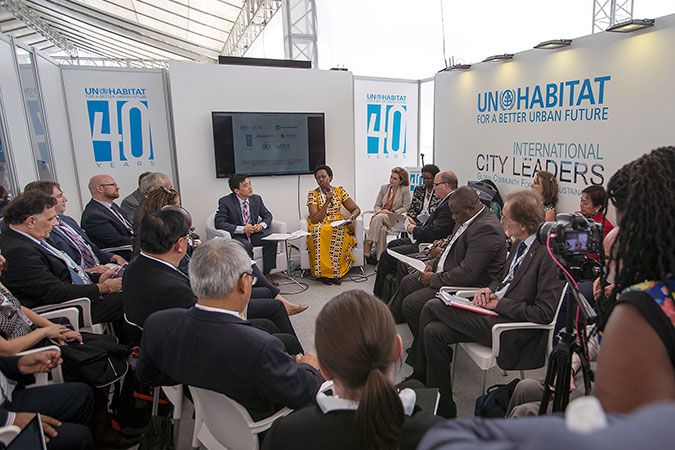 Habitat III's special session on public spaces on 17 October. Photo: UN Women/Martin Jaramillo Serrano.