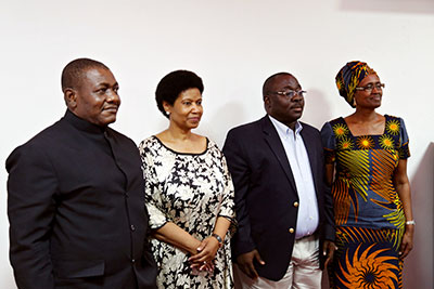 UN Women Executive Director Phumzile Mlambo-Ngcuka met with parliamentarians who are HeForShe champions. Photo: UN Women/Stephanie Raison