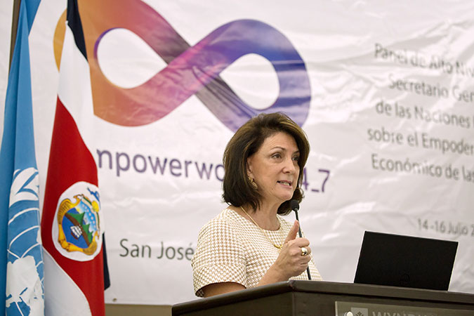 UN Women Regional Director for the Americas and the Caribbean, Luiza Carvalho. Photo: Office of the President of Costa Rica/Roberto Sanchez