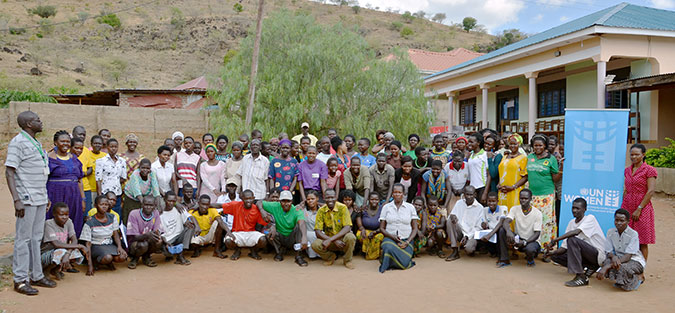 The beneficiaries of the Karamoja Economic Empowerment project (KEEP) after completing a one-week training on business management . Photo: Eris Igira/UN Women