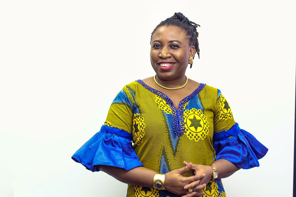 Joy Ada Onyesoh, National Coordinator of Nigeria’s Women Situation Room Photo: UN Women/ Nathan Ali