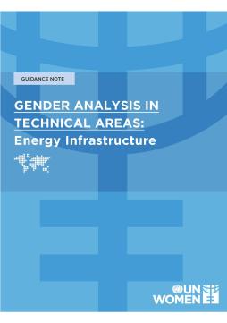 Cover Gender Analysis Guidance Energy Infrastructure