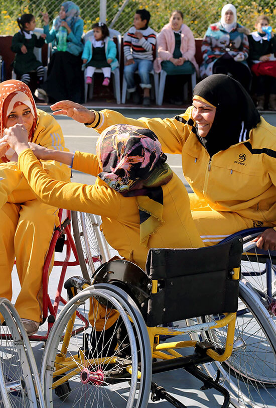 What we do: Women and girls with disabiities. Photo: Samar Abu Al-ouf.