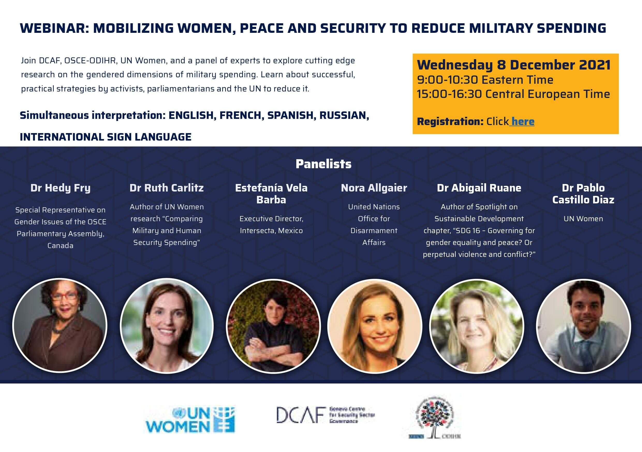 Webinar: Mobilizing women, peace, and security to reduce military spending