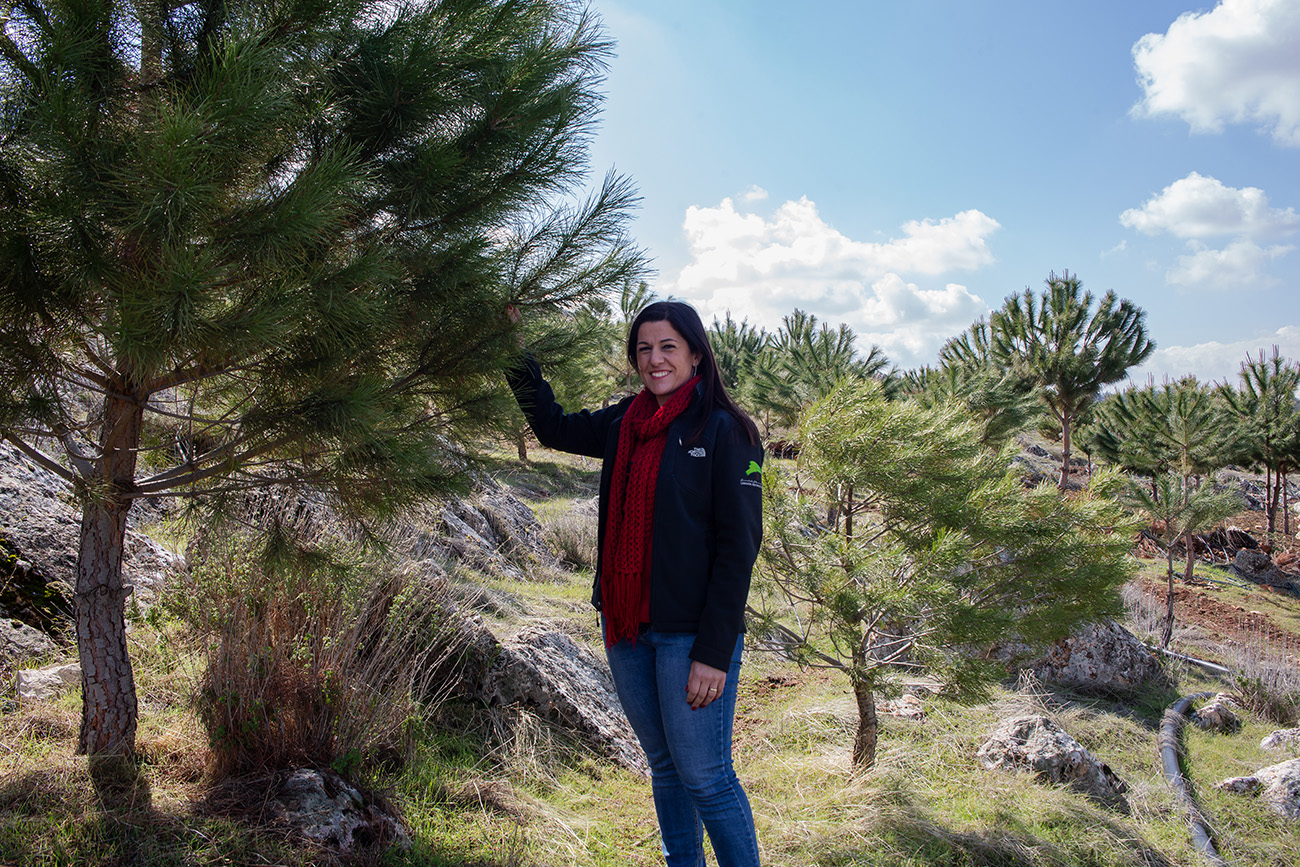 Maya Nehme en el parque ecológico de Anjar. Foto: ONU Mujeres/Lauren Rooney
