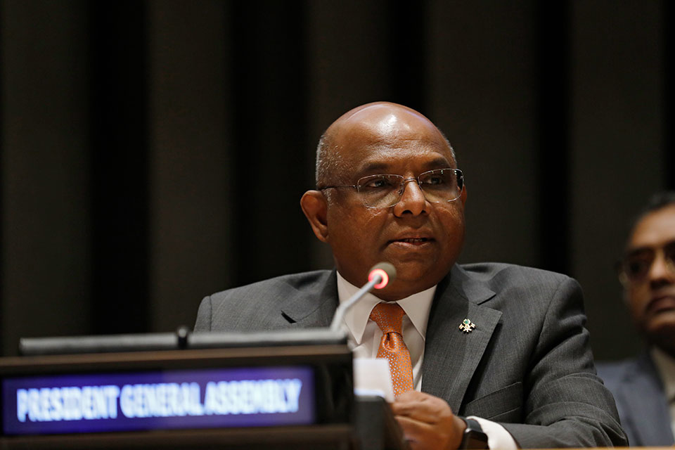 Mr. Abdulla Shahid, President of the General Assembly, hosted an event dedicated to eliminating violence against women in politics on the sidelines of the 66th session of the Commission on the Status of Women