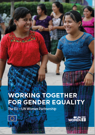 Cover of brochure: Working Together for Gender Equality