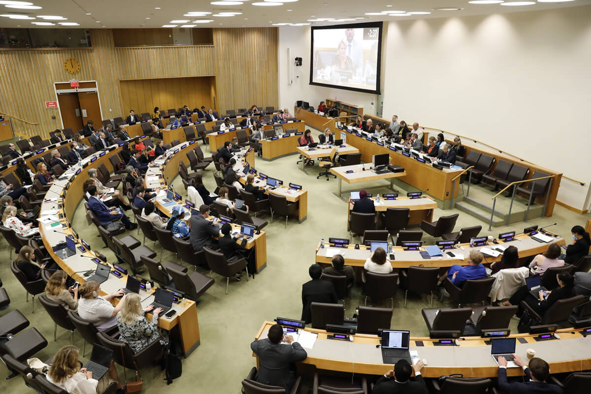 The 2022 annual session of the UN Women Executive Board was held at UN Headquarters on 21–22 June 2022. Photo: UN Women/Ryan Brown.