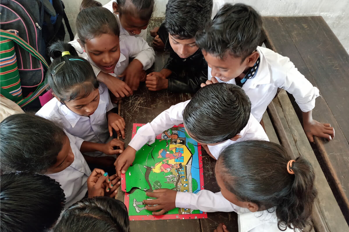 371 children who live in the Assam tea estates participated in early intervention programmes focused on preventing violence. Photo: UN Women/Devdan.