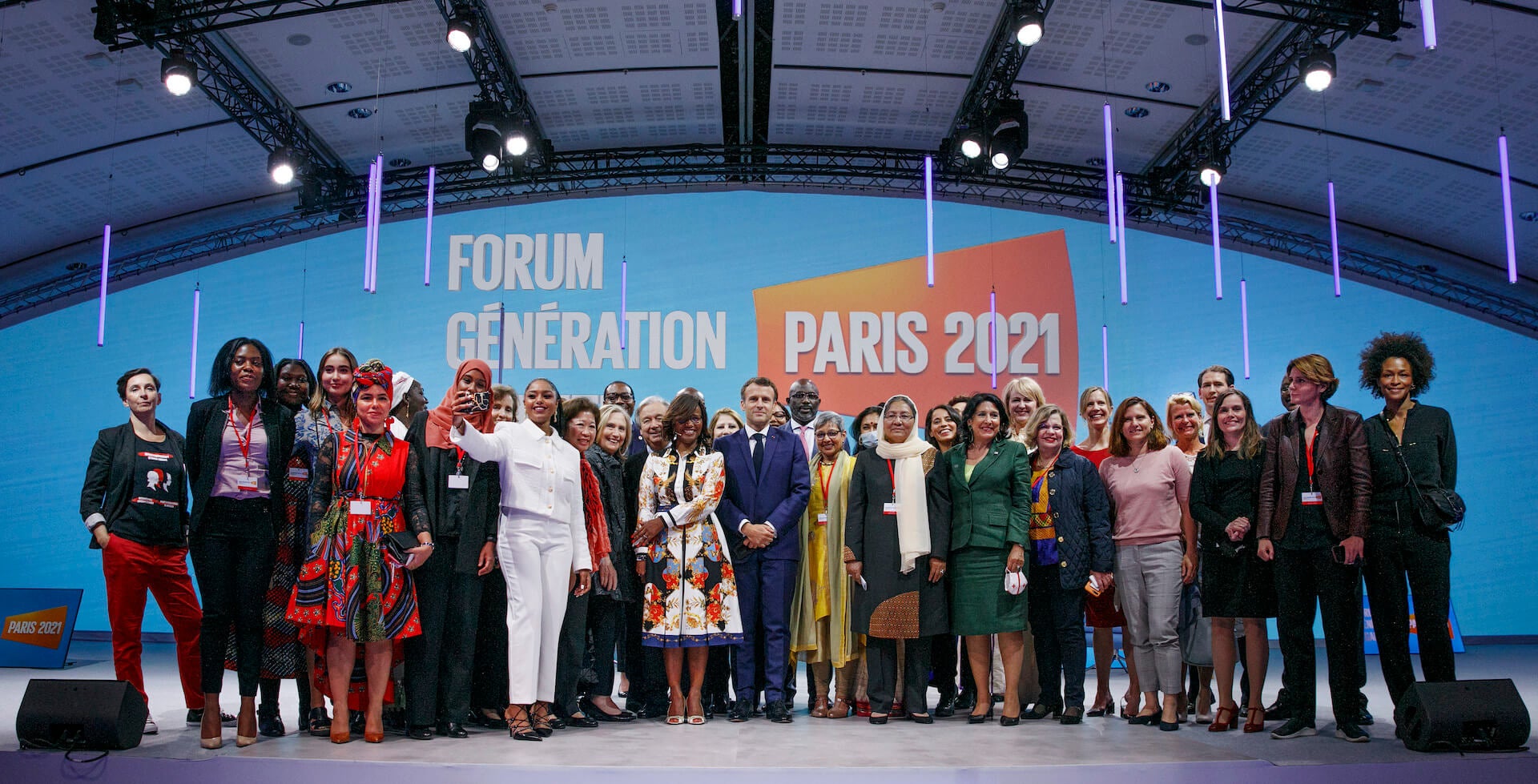 A scene from the Opening Session of the Generation Equality Forum, held in Paris, France on 30 June 2021. Photo: UN Women/Fabrice Gentile