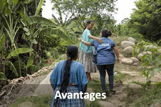 Avantages. (Photo: Indigenous women of Guatemala’s Polochic valley are feeding their families, growing their businesses and saving more money than ever before, with the help of a joint UN programme that’s empowering rural women. Credit: UN Women/Ryan Brown.)