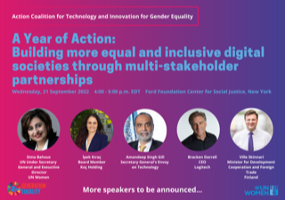 Launching a year of action to build more equal and inclusive digital societies through multi-stakeholder partnerships 