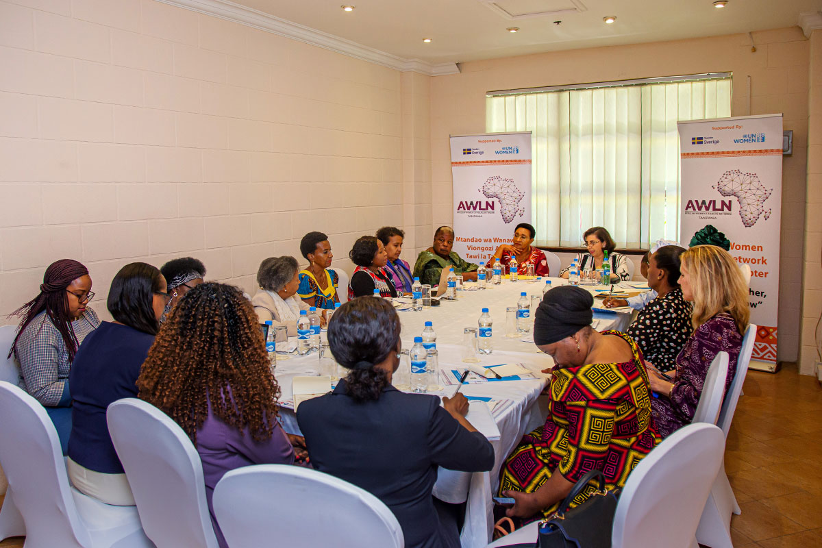 Executive Director Sima Bahous meeting African Women Leaders Network (AWLN) Tanzania members. Photo: UN Women/Rashid Hamis Kindamba