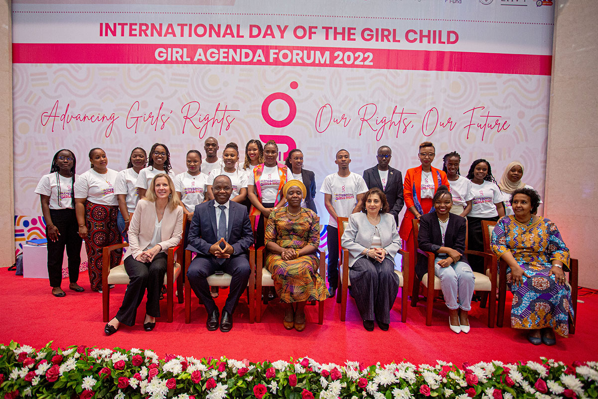 Celebrating International Day of the Girl in Tanzania. Photo: UN Women/Rashid Hamis Kindamba