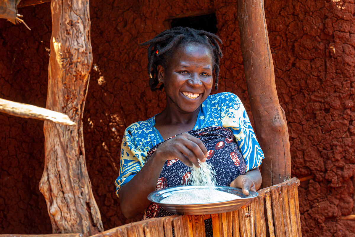 A JP RWEE beneficiary in Tanzania. Photo: WFP/Imani Nsamila