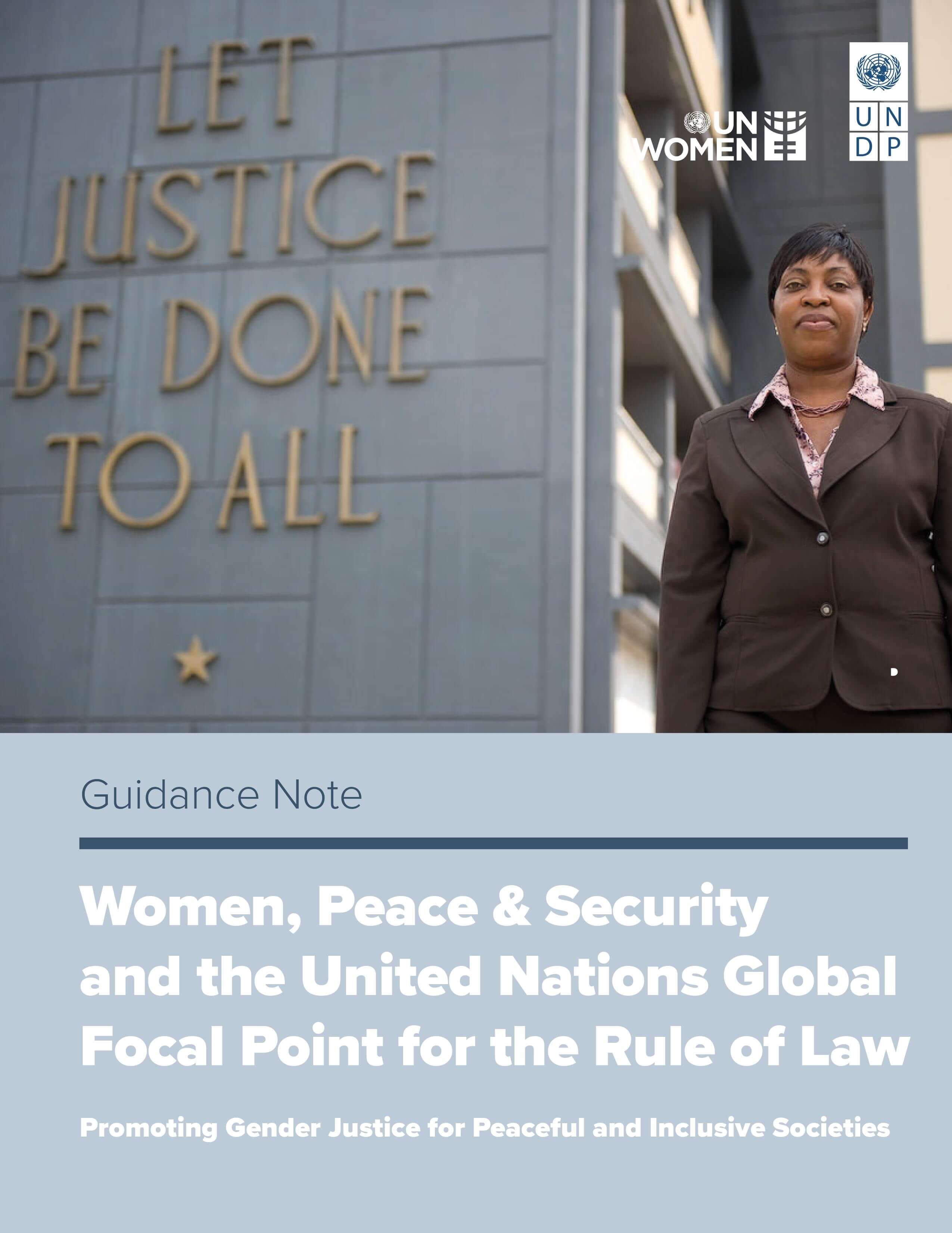 Women, peace, and security and the United Nations Global Focal Point for the Rule of Law