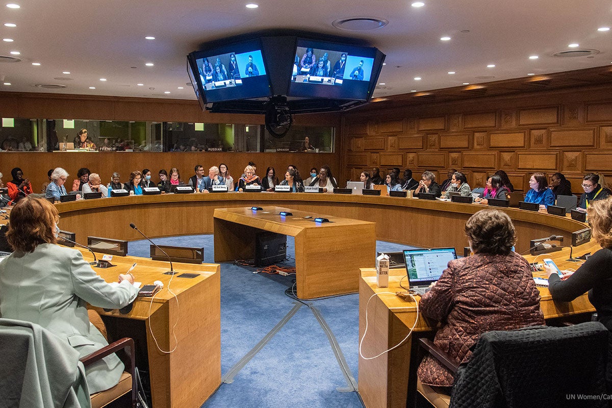 Participants from across sectors shared their concrete practices and strategies to help counter the pushback on women's rights. Photo: UN Women/Catianne Tijerina