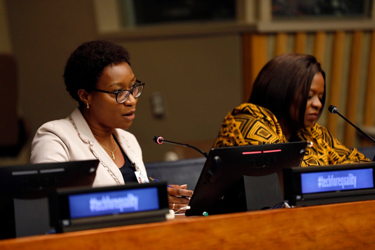 Ms. Jeanette Bayisenge, Minister of Gender and Family Promotion of the Government of Rwanda. Photo: UN Women/Ryan Brown