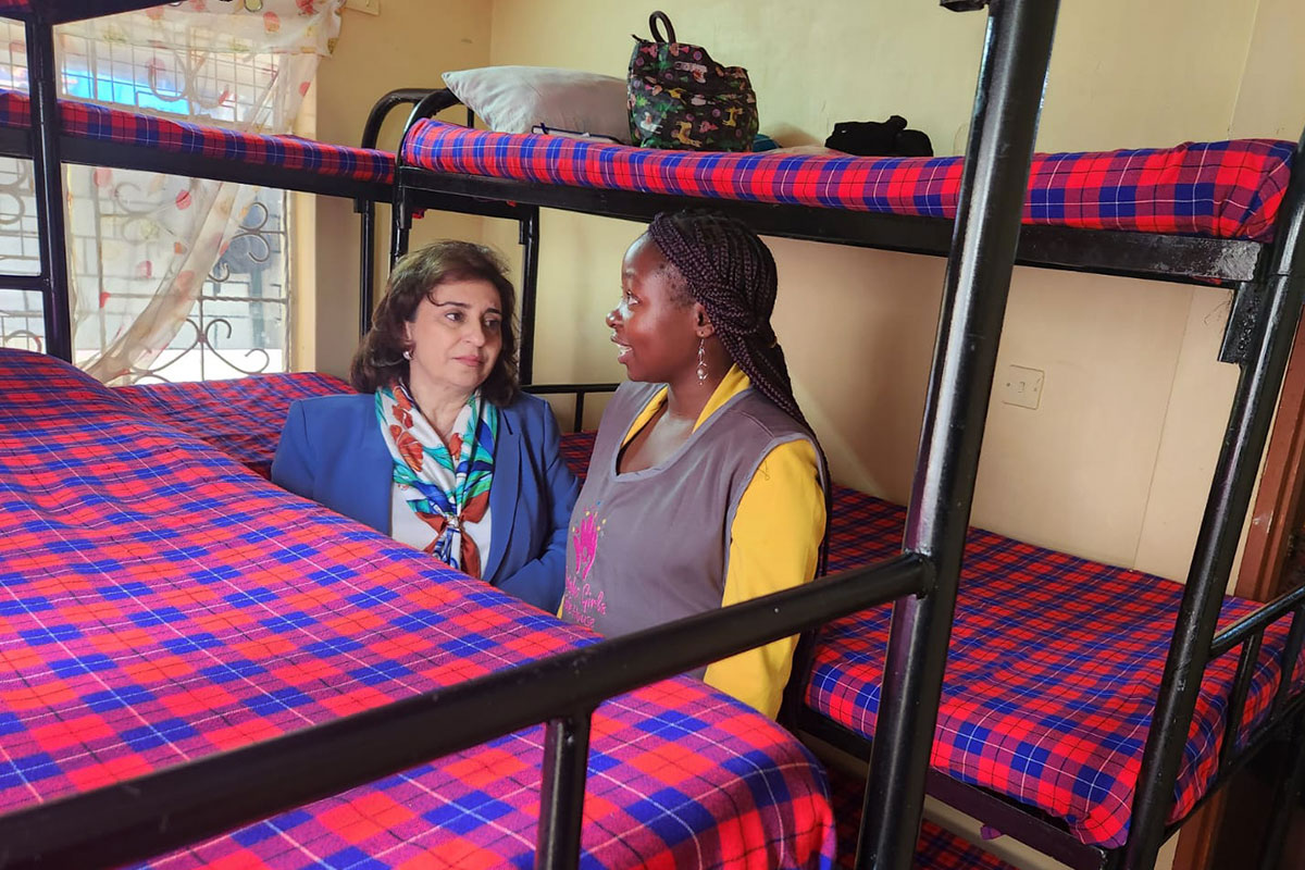 UN Women Executive Director at the Maisha Girls Safe house in Nairobi, Kenya. Photo: UN Women/James Ochweri 