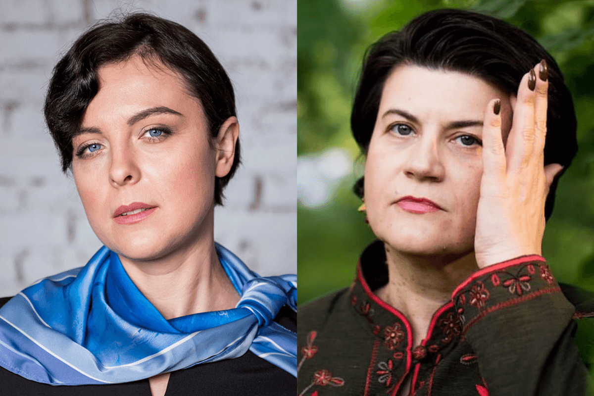 Hrystyna Kit, left, and Larysa Denysenko, co-founders of the Ukrainian Women Lawyers Association JurFem. Left photo courtesy of Hrystyna Kit; Right photo: Olha Zakrevska