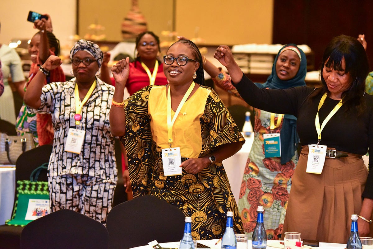 Participants at the “We no go gree” side event organized by UN Women Nigeria. Photo: UN Women/James Ochweri.