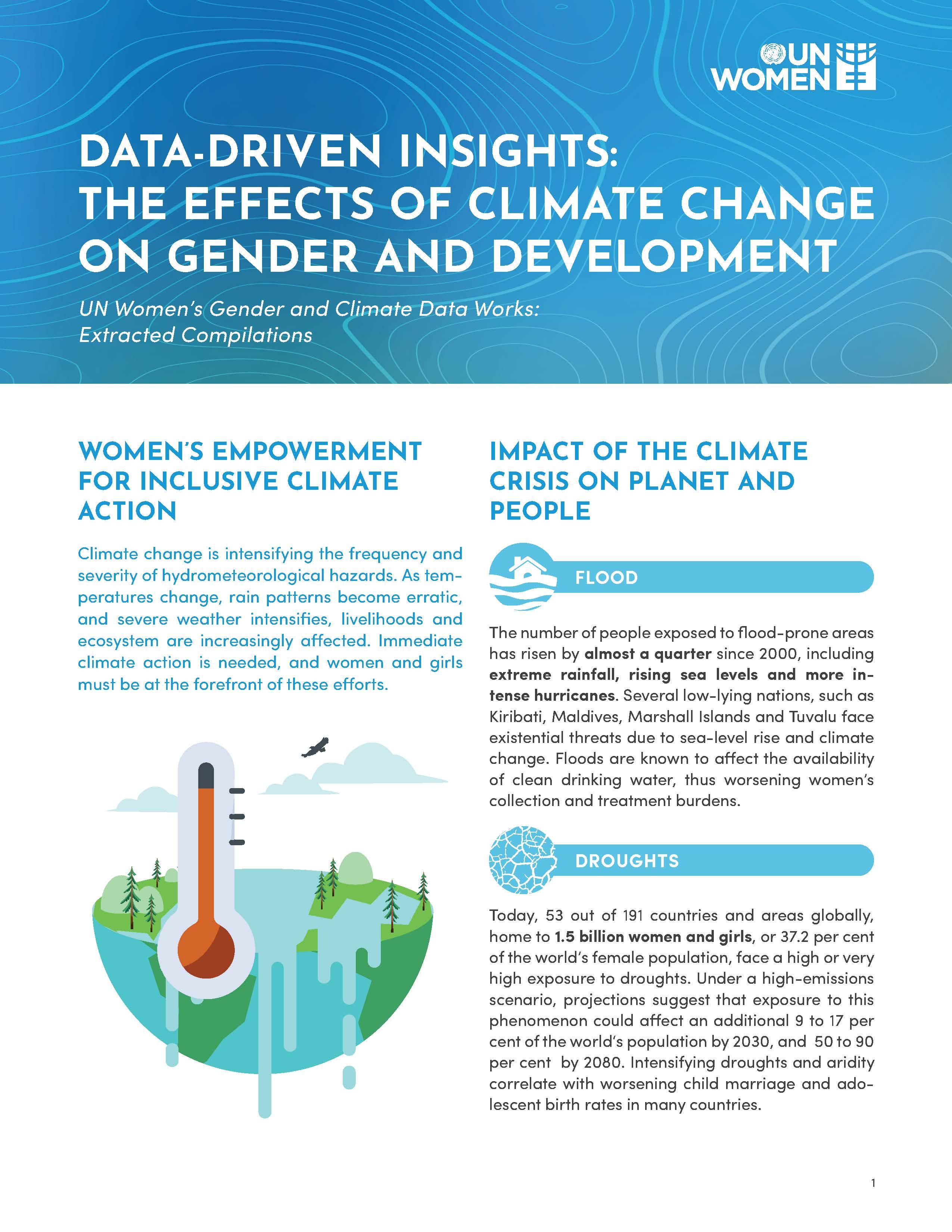 Data-driven insights: The effects of climate change on gender and development