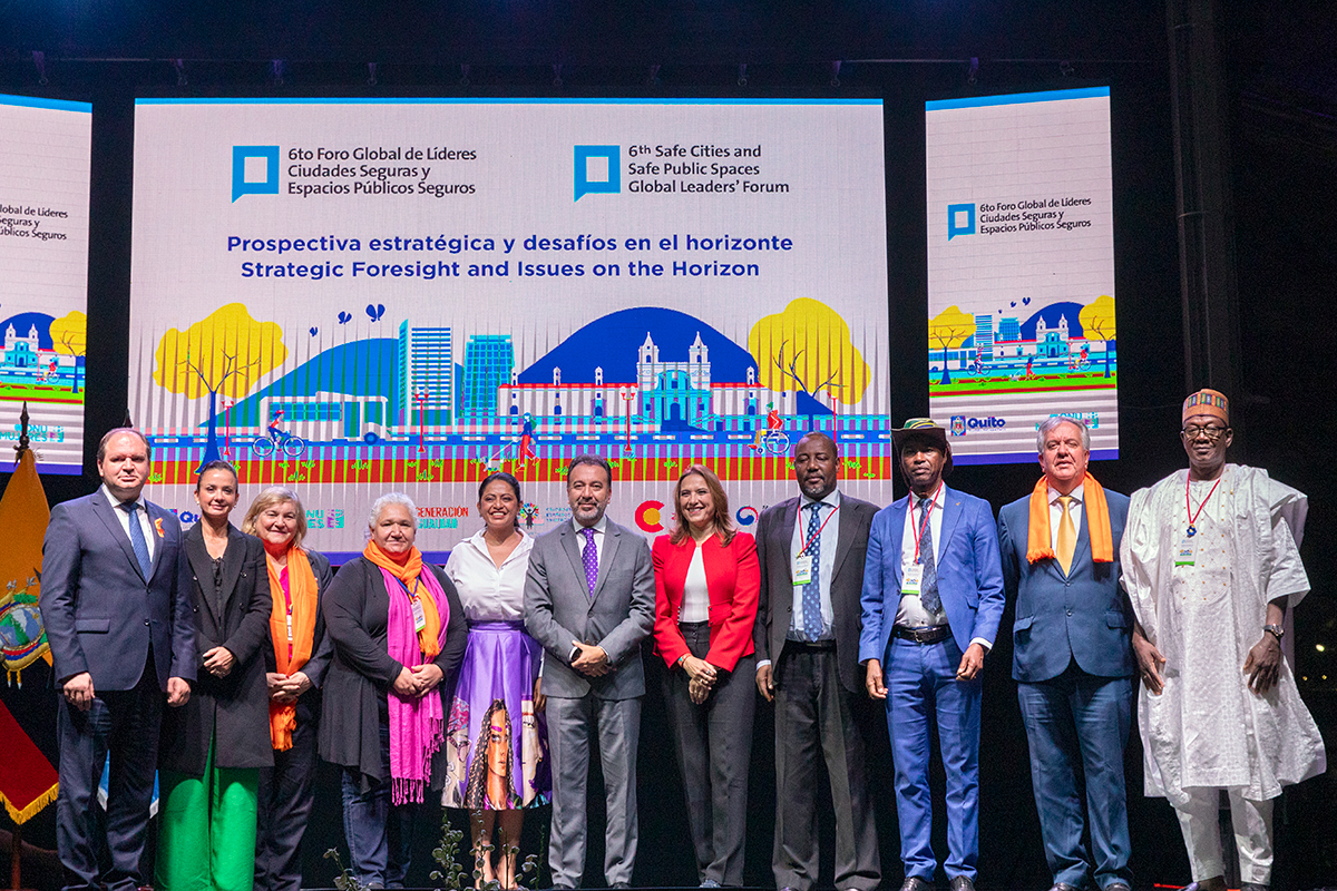 Mayors from around the world are seen at the Fourth Global Meeting of Mayors on Gender Equality and Women’s Empowerment, in Quito, Ecuador, co-organised by UN Women.