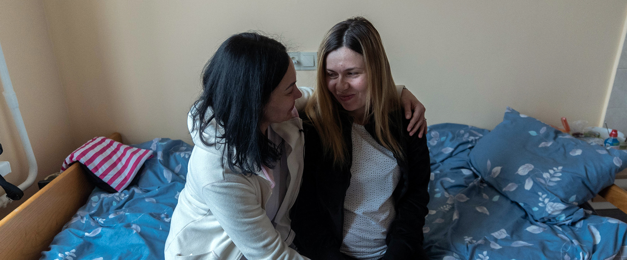 Pregnant women are seen at the Kyiv Maternity Hospital in March 2022.