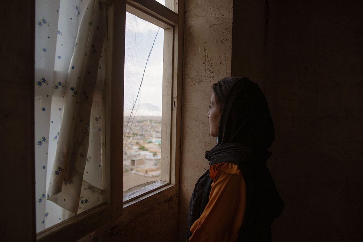 A 23-year-old graduate laments the erosion of her rights. Photo: UN Women/Sayed Habib Bidell.