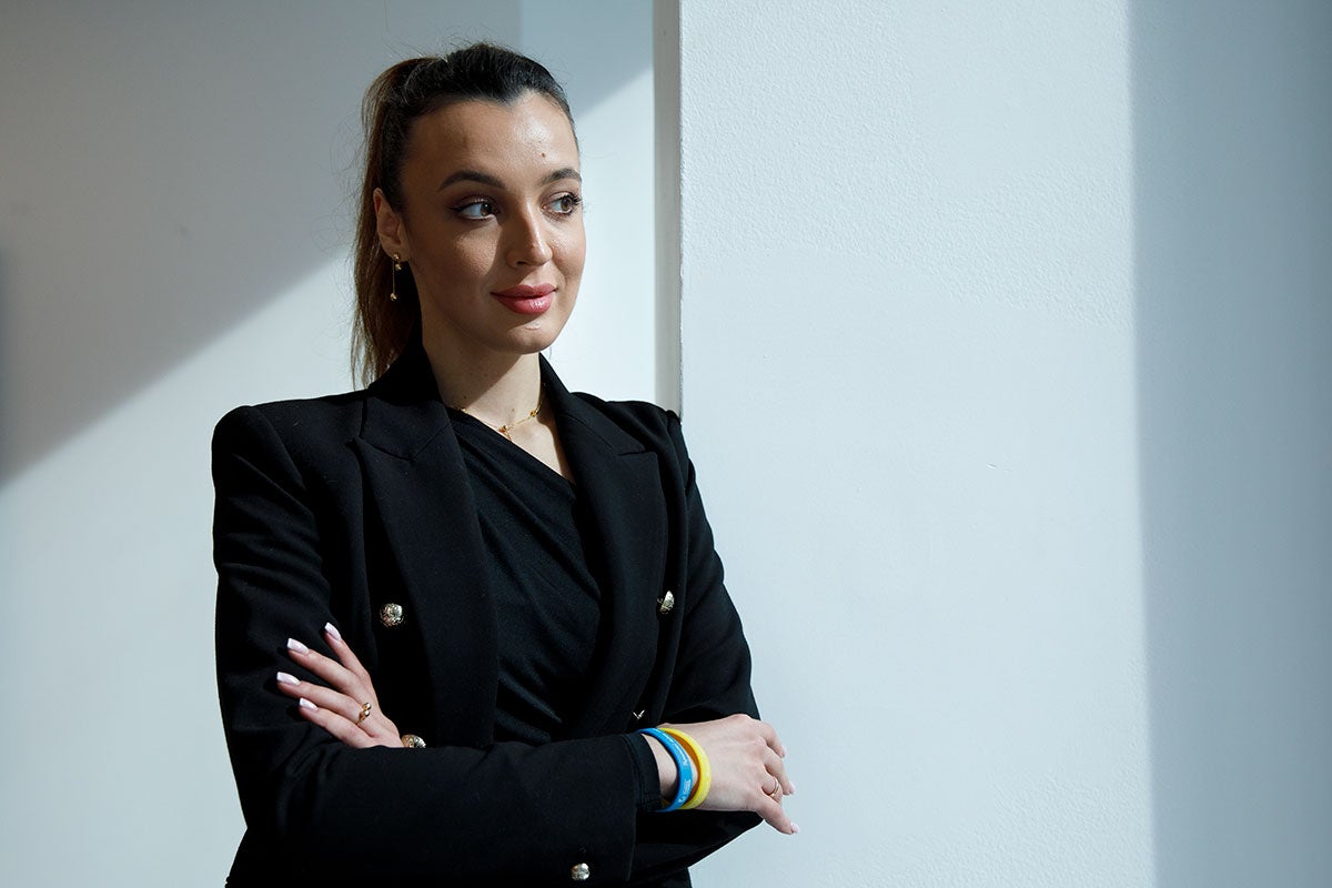 Anzhelika Bielova is a Roma activist from Zaporizhzhia, southern Ukraine, and works in Western Ukraine.