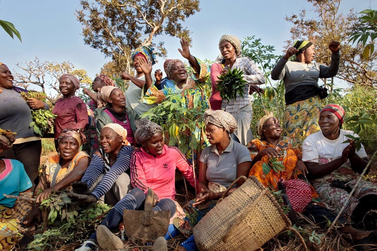 A women’s farming cooperative in the township of Yoko, Cameroon, a beneficiary of UN Women’s Gender Road Project. UN Women estimates that, in sub-Saharan Africa, climate change could increase the number of women in poverty by as many as 93 million, and the numbers suffering food insecurity by 105 million, by 2050. Photo: UN Women/Ryan Brown.