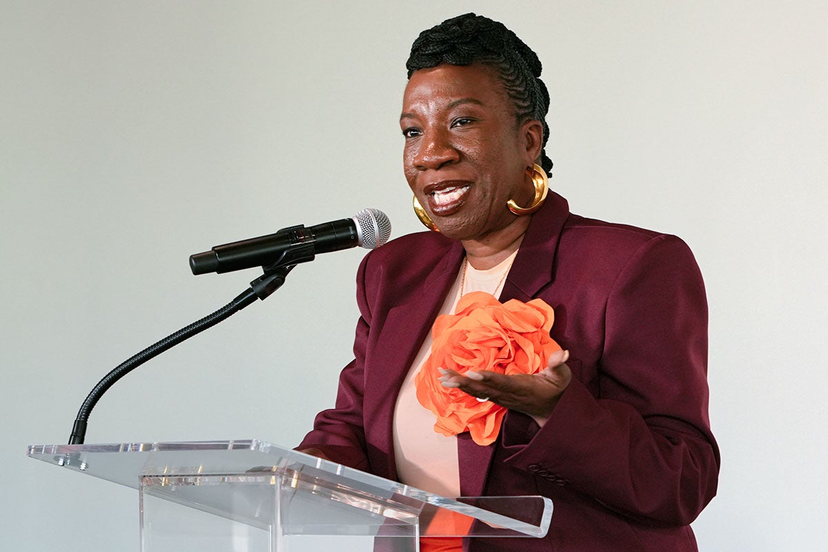 Tarana J. Burke, Chief Vision Officer, “Me Too” International during the High-Level meeting to mark the 25th Anniversary of the International Day for the Elimination of Violence against Women, held at the United Nations Headquarters, New York city, Monday, 25 November 2024. Photo: UN Women/Jennifer Graylock