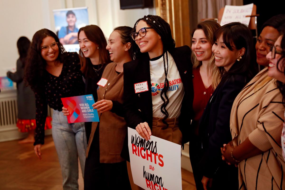 Scenes from the Global Youth Forum on the eve of the opening of CSW69. Photo: UN Women/Ryan Brown