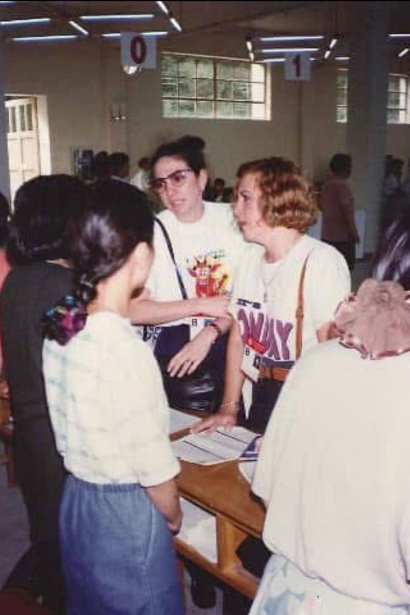 Septiembre de 1995. Al centro, Moni Pizani Orsini en la Cuarta Conferencia Mundial sobre la Mujer en Beijing. Fotografía: archivo personal, Moni Pizani Orsini