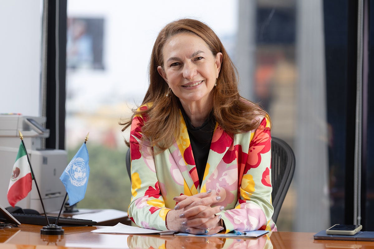 Moni Pizani Orsini, Representante de ONU Mujeres en México en la oficina sede del país.   ONUMujeres/ Dzilam Méndez 