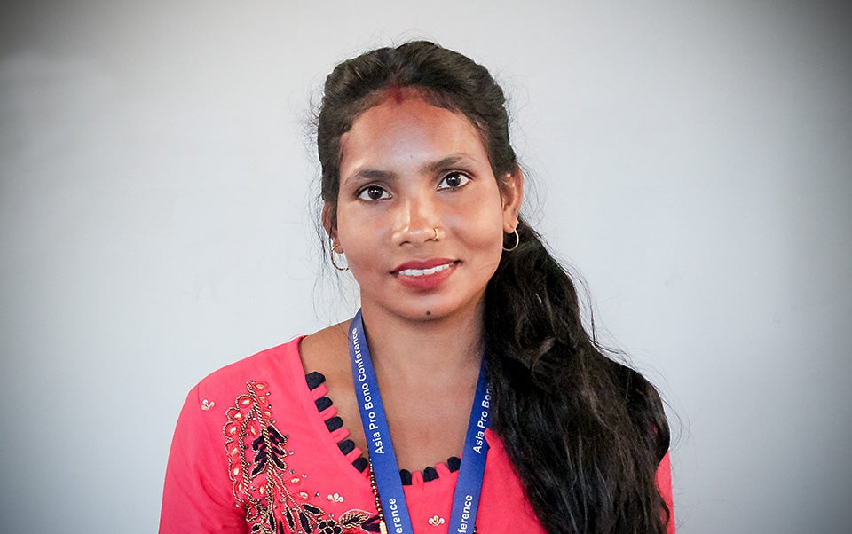 Kaushilla Nepali was one of the participants of the three-day Asia Pro Bono Conference held in Kathmandu. Photo: UN Women/Anam Abbas