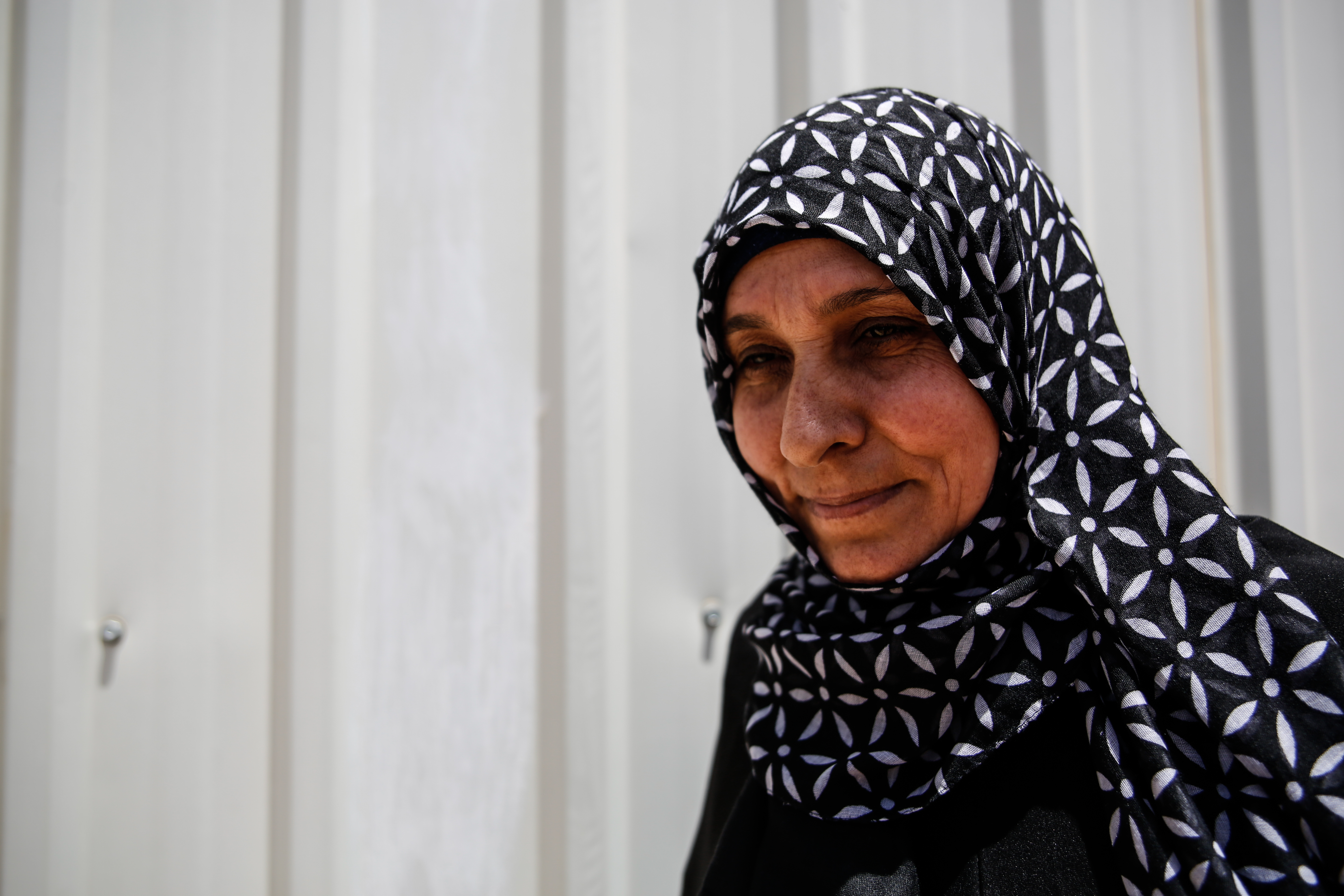 Falha Abrabo, 48, fled Syria to find safety for her family in Za’atari refugee camp in 2012. Photo: UN Women/Lauren Rooney