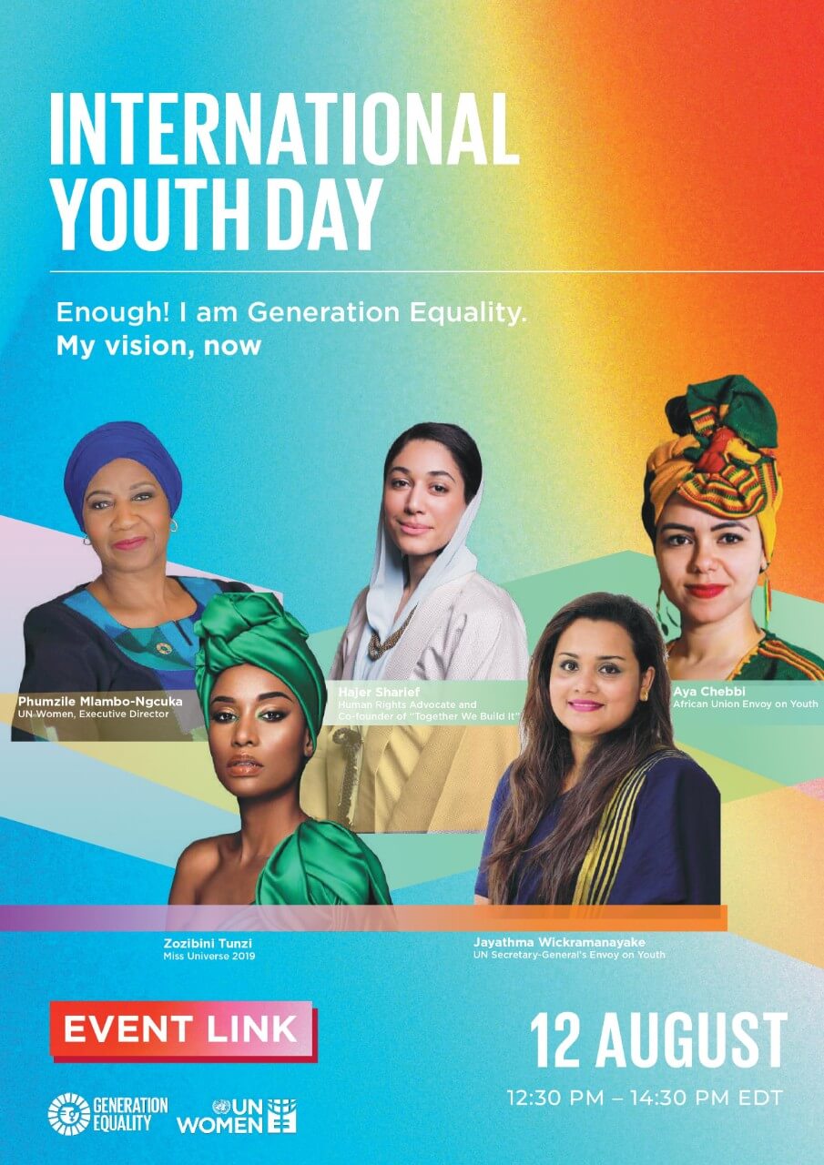 International Youth Day 2020 event – ‘Enough! I am Generation Equality. My vision now.’