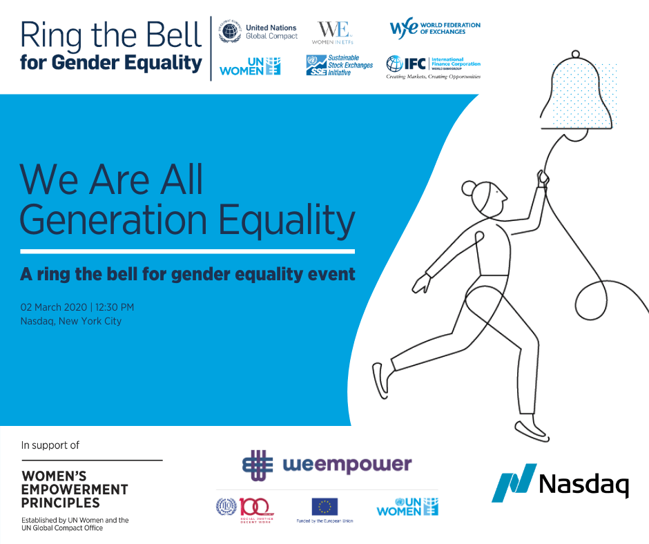 We are all Generation Equality: A Ring the Bell for Gender Equality event