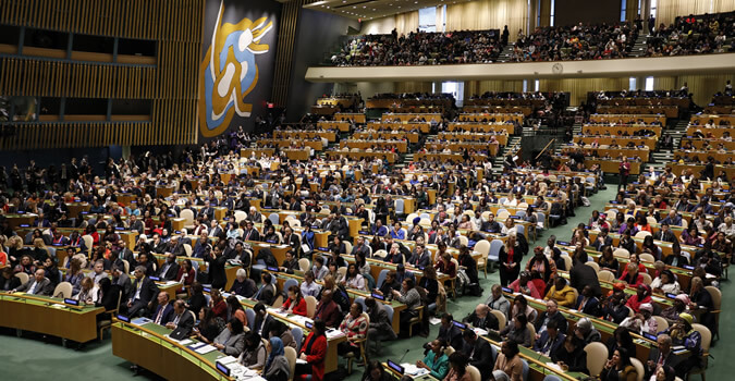 Ouverture de la 63ème session de la Commission de la condition de la femme (2019). Photo : ONU Femmes / Ryan Brown.