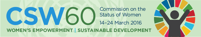 Sixtieth session of the Commission on the Status of Women, 14–24 March 2016