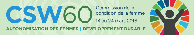 Soixantième session de la Commission de la condition de la femme, 14–24 mars 2016