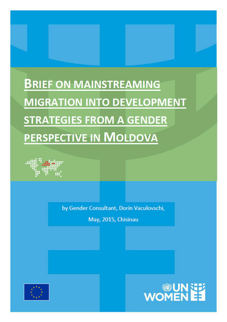 Brief on mainstreaming migration into development strategies from a gender perspective in Moldova